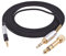 Zosvoses Ersatzkabel HD598 Audiokabel Kompatibel mit Sennheiser HD598 HD558 HD518 HD598Cs HD599 HD569 HD579 Kopfhörer, Kopfhörer Verlängerungskabel Audiokabel mit 6,35 mm Adapter, Geflochten, 2 m