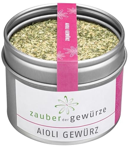 Zauber der Gewürze Aioli Gewürz - für Aioli Sauce, Aioli Creme, Dip Würzmischung, leckere Dips selbermachen, passend zu Tapas, Gemüse und Brot, 65 g