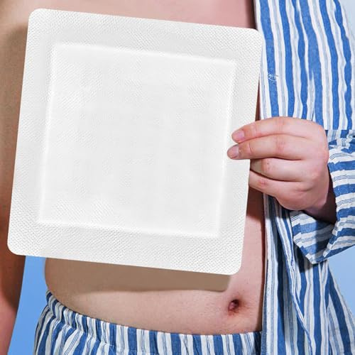 Extra große selbstklebende Wundkompressen, saugfähig, atmungsaktiv, einzeln verpackt für postoperative Wundversorgung, Verbrennungen, Schnitte, Schürfwunden (25 x 25 cm, 6 Stück)
