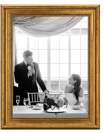 CABBEL Bilderrahmen 30x40 cm Gold – Barock Vintage Rahmen im Antik Look für Poster, Fotos & Urkunden – Mit bruchsicherem Acrylglas – Dekorativ & Elegant – Perfekt für Wohnzimmer, Büro oder Galerie