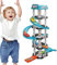 Garage Playset - Garage de Voiture | Toy Garagee pour 3 Ans | Multi-étage Parking Toy Toy Storage Traffice à Deux Voies Rample 2 Voitures de Course Lift et Un Jeu de rôle imaginatif Beaucoup Plus