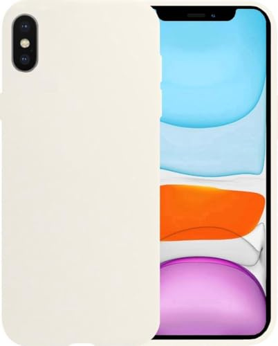 BTH - Hülle für Apple iPhone X/10 - Silikonhülle Backcover - Schutzhülle - Dünnes Design Weiß
