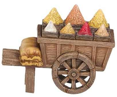 Fontanini by Roman 5 Scale Spice Cart Accessory – Hand-Painted Nativity Village Figurine