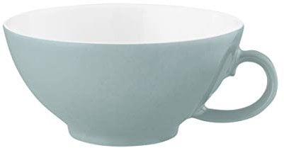Seltmann Weiden Life Fashion Teetasse – 140 ml – Porzellan Tasse mit weißer Innenseite und farbiger Außenseite, Spülmaschinen- und Mikrowellenfest – Green Chic
