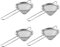 HEMOTON 4pcs Stainless Steel Fine Mesh Sieve Cocktail Strainer Kitchen Food Strainers Conical Tea Strainer (8. 5cm)