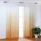 SCHOAL Gardinen mit Tunnelzug Transparente Vorhänge Voile Fensterschal Modern Farbverlauf 1 Stück BxH 140x245cm Orange