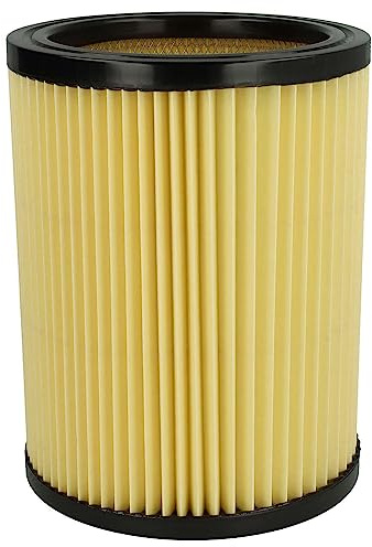 vhbw Faltenfilter Ersatz für Hikoki/Hitachi 750435, 710060 für Staubsauger - Patronenfilter, Gelb Schwarz