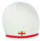 England Beanie St George Cross Mütze, ideal zur Unterstützung von England beim Cricket, Rugby, Fußball oder Geburtstagsgeschenk für jeden Sport-Fan, Weiß / Rot