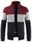 Übergangsjacke Herren Winter Farbabstimmung Stehkragen Strickjacke Herren Jacke Urban Trend Mode Verdickung Jugend Mantel Täglich Warm Männer Langarm A-001 M
