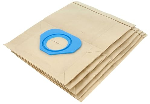 vhbw 5x Staubbeutel kompatibel mit Nilfisk GS 70 | GS 71, GS 72, GS 73, GO GM 80, GS 74, GP 80 - 90 Staubsauger - 31,5cm x 23,4cm braun