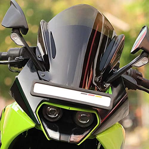 Lorababer Parabrisas de carenado delantero deportivo para motocicleta, Deflector de viento, visera compatible con K.T.M RC125 RC200 RC390 RC 125 200 380 2014-2021 15 16 17 2018 2019 2020 (Humo Ligero)