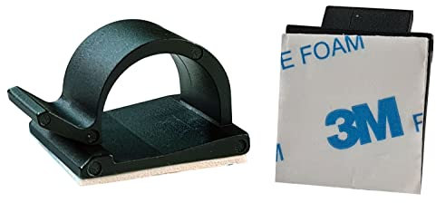 100 Stück Kabelhalter 5mm schwarz selbstklebend 3M Kabelclips Kabelführung Kabelmanagement für den Schreibtisch USB Ladekabel Kabelklemmen Stromkabel Audiokabel KFZ