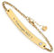 Himmelsflüsterer - Armband mir Gravur & Kristall | Personalisierte Geschenke für Frauen | Freundschaftsarmband | Personalisierter Schmuck | Armband Damen mit Namen | Edelstahl - Gold