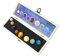 Amagogo 9 X 9 Planeten, Set Aus Natürlichen Edelsteinen, Kristalle mit Holzkiste, Kreative Geschenk Deko für Den Schreibtisch