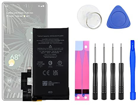 HIGHAKKU Replacement Battery G63QN Compatible with Google Pixel 6 Pro 6.71 Inch with Tools