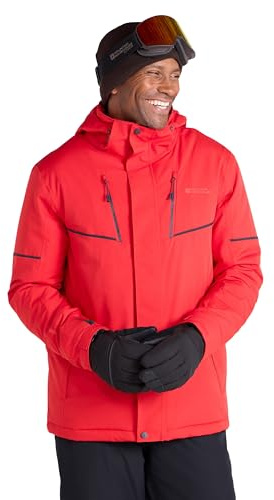 Mountain Warehouse Galactic Extreme Mens Ski Jacket | Waterproof Coat & Trousers Thermal tested -35 °C, Multi-Pockets for Storage, Detachable Snowskirt & Hood for Warmth, Winter