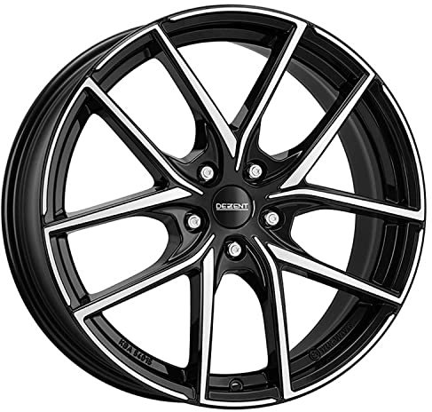 ALUFELGE DEZENT TO dark 7.5x17 5x108 ET 50.5 Black/polished