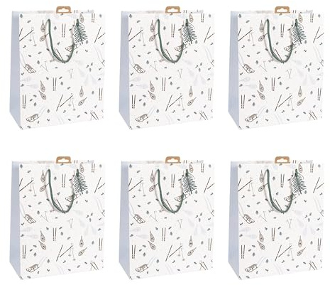 Clairefontaine X-30924-2Cpack 6 Geschenktüten Excellia 26,5x14x33cm, Ski