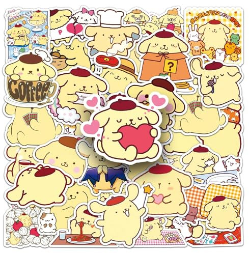 Cute Aufkleber Dog Stickers 50 Stück Skateboard Graffiti Aufkleber Motorräder Fahrrad Snowboard Gepäck Laptop Auto Koffer für Kinder und Jugendliche Wasserdichte Vinyl Aufkleber