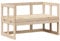 vidaXL 2-in-1 Gartensofa, Gartenbank mit Armlehnen Rückenlehne, Verlängerbar Sitzbank für Garten Terrasse, Gartenmöbel, Massivholz Kiefer