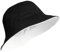 YSTrillion Fischerhut Sonnenhut Unisex Herren Damen Safari Hut,Outdoor Safari Hut Faltbar Wanderhut für Camping Reisen Wandern 55-60cm（Black and White）