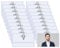 Namensschilder, Namensschilder für Kleidung, 20 Stück Transparent Ausweishülle, Transparent 90 * 56mm Namensschilder für Kleidung Namenschilderhülle mit Clip, für Büro Schule