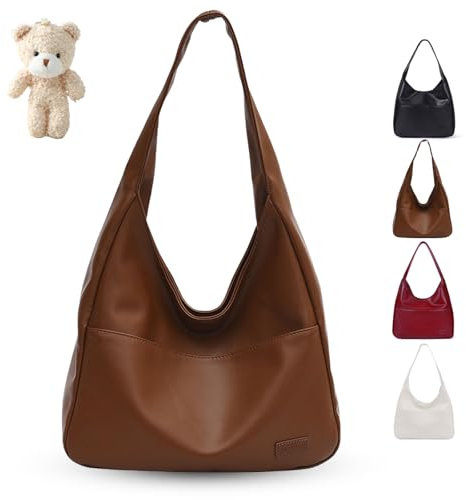 Donubiiu Tasche, Everyday BB Tasche, Taschen Mit ReißVerschluss, Everyday Bag (Braun)