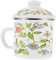 PAMINGONO Wasserbecher emaille schüssel Emaille-Topf Ramen-Schüssel Blechkanister Krug the office mug kaffeekanne tea cup drinking glasses Emaillebecher für den Haushalt Retro-Teetasse