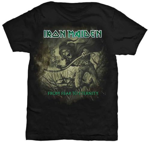 Rock Off officially licensed products Iron Maiden from Fear to Eternity Distressed T Shirt S Black