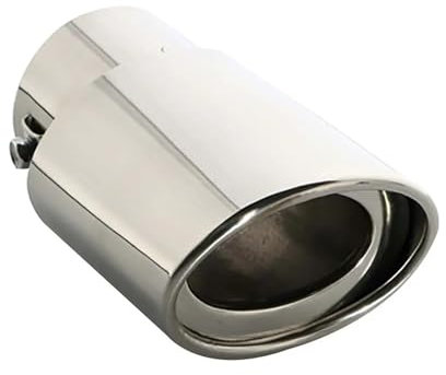 Auspuffblende Auto Universal Auto Auspuff Schalldämpfer Spitze Runde Edelstahl Für Peugeot 206 1998 2000 207 2006 2007 307 106 Schalldämpfer Spitze(Straight)