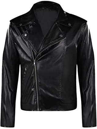Daiendi Danny Kostüm Herren Danny Zuko T-Birds Jacke 50er Jahre Costume Halloween Karneval