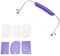 klahh Cake Leveller Professional Cake Slicer Cake Cutter Stainless Steel Wires and Purple Handle with 3 PCS Cream Scrapers for Kitchen Accessories Baking Tools