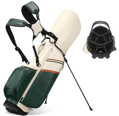 LANGWEI Sac De Golf Trépied pour Femme, Sacs De Golf Légers avec Support, Sac De Transport De Golf Étanche avec Double Sangle pour Practice