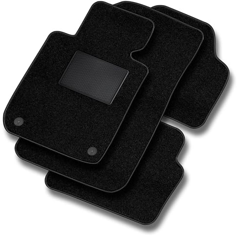 MOTOS Basic Velours-Fußmatten passend für BMW 3er E36 1990-2000 - Basic, Material, Schwarz fußmatten Auto - Erleben Sie neuen Fahrkomfort mit einem Automatten Satz für Ihr Auto