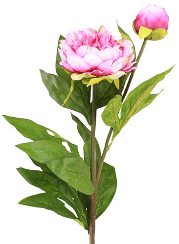 Viana Pfingstrosen Pink Künstlich 70cm Langstielig 3er-Set, 3 Stück