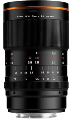 Compatibile con obiettivo Sony E-Mount 60mm F2.8 Full Frame 2:1 Macro Manual Focus ZX EOS MR RF M4/3(Macro 4/3)