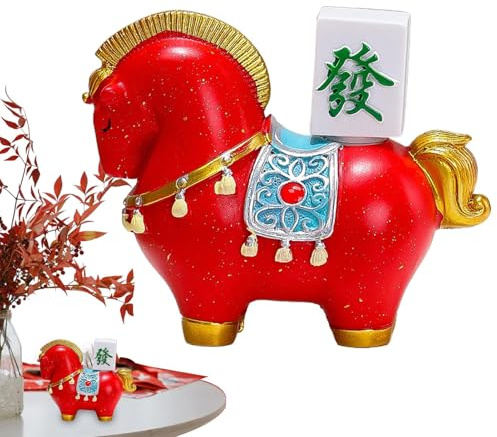 Yurosuis Figur,Symbol für Reichtum Skulptur Dekorativ - 2026 Neues Jahr Kleine Figuren,Für Frauen Und Männer Weihnachten Schlafzimmer Geburtstag Chinesisches Zuhause