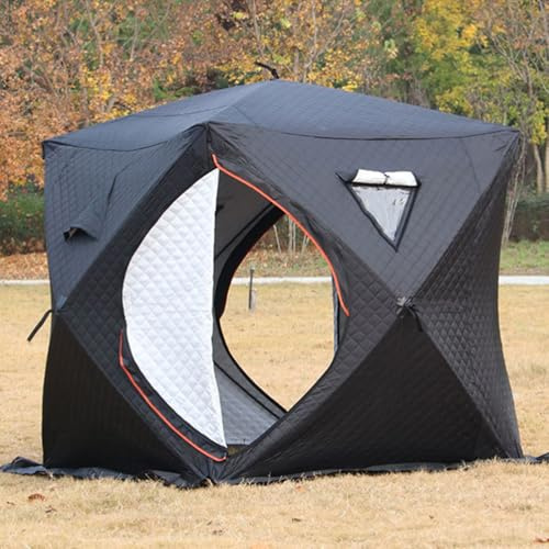 VNATWGOO Tienda de Sauna para Exteriores, Cabina de Sauna Seca 180x180x210cm, Tienda Aislada para Casa, Jardín, Gimnasio, Camping, Pesca en Hielo