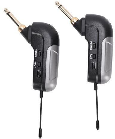Jectse Système de Microphone pour Instrument, Micro pour Saxophone sans Fil avec Micro à 360° et Portée de 30 M pour Guitare électrique, Basse, Violon, Trompette, Clavier