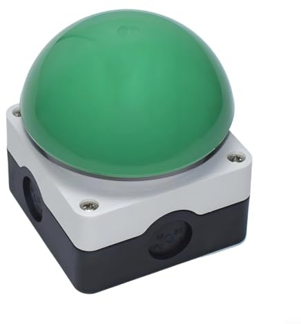 NiuLumea Para Heavy Duty cabeza de seta Interruptor de botón de parada de seguridad Auto reinicio Pedal de mano o pie IP65 10A 440V Taller de control Negro (verde)