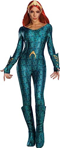 Rubie's 3821200 Aquaman Mera Kostüm, Damen, blau, L Halloween