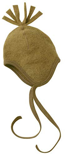 Engel Natur, Fleece Mütze, 100% Wolle (kbT) (74/80, Safran Melange)