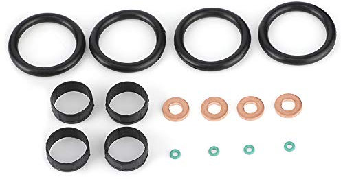 Joints Moteur pour Moto, Terisass Kit De Joint D'injecteur De Carburant Rondelle De Remplacement De Joint Torique pour Nemo Xsara C1 C2 C3 198196 (1 Paquet) Joint Injecteur 1.4 HDI+Joint injecteur jo