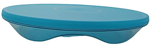 Tupperware Symphonie Tafelperle Flach 1,5 Liter - Servierschüssel Hellblau Eleganzia Sonderedition