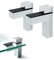 awen - 2 soportes ajustables para estantes flotantes de madera/vidrio, montaje en pared, cromo pulido