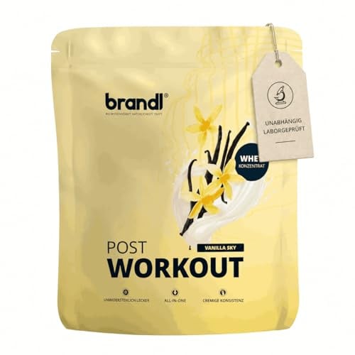 brandl® Protein-Pulver All-in-One Post Workout | Whey, Creapure, Ashwagandha, Elektrolyte & Superfoods | 1000g Vanille