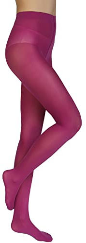 Annes styling Collant Donna Microfibra 40 Den Opachi Calze Donna Eleganti e Morbide Collant Classici per Tutte le Stagioni Comfort Fit Senza Cuciture con Tassello in Cotone