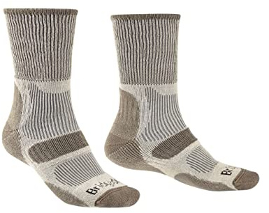Bridgedale HIKE Lightweight Cotton Cool Comfort Boot-Men's- Medium-Sand