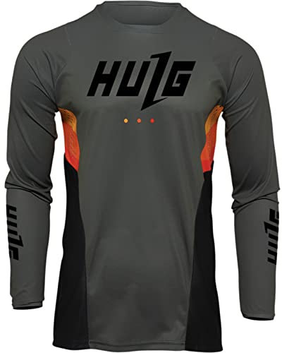Herren-Radtrikots, T-Shirt,Fahhradtrikot MTB Rennrad Trikot,Motocross-Jersey Langarm | MX Enduro | Atmungsaktiv | (Style-03,L)