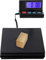 25cm*25cm Black Stainless steel Platform 50KG 110lb / 2g 0.1oz Digital Heavy Duty Large Capacity Weighing Platform Scale for Postal Industrial Commercial Shop Kitchen Letter Parcels Luggage Scales